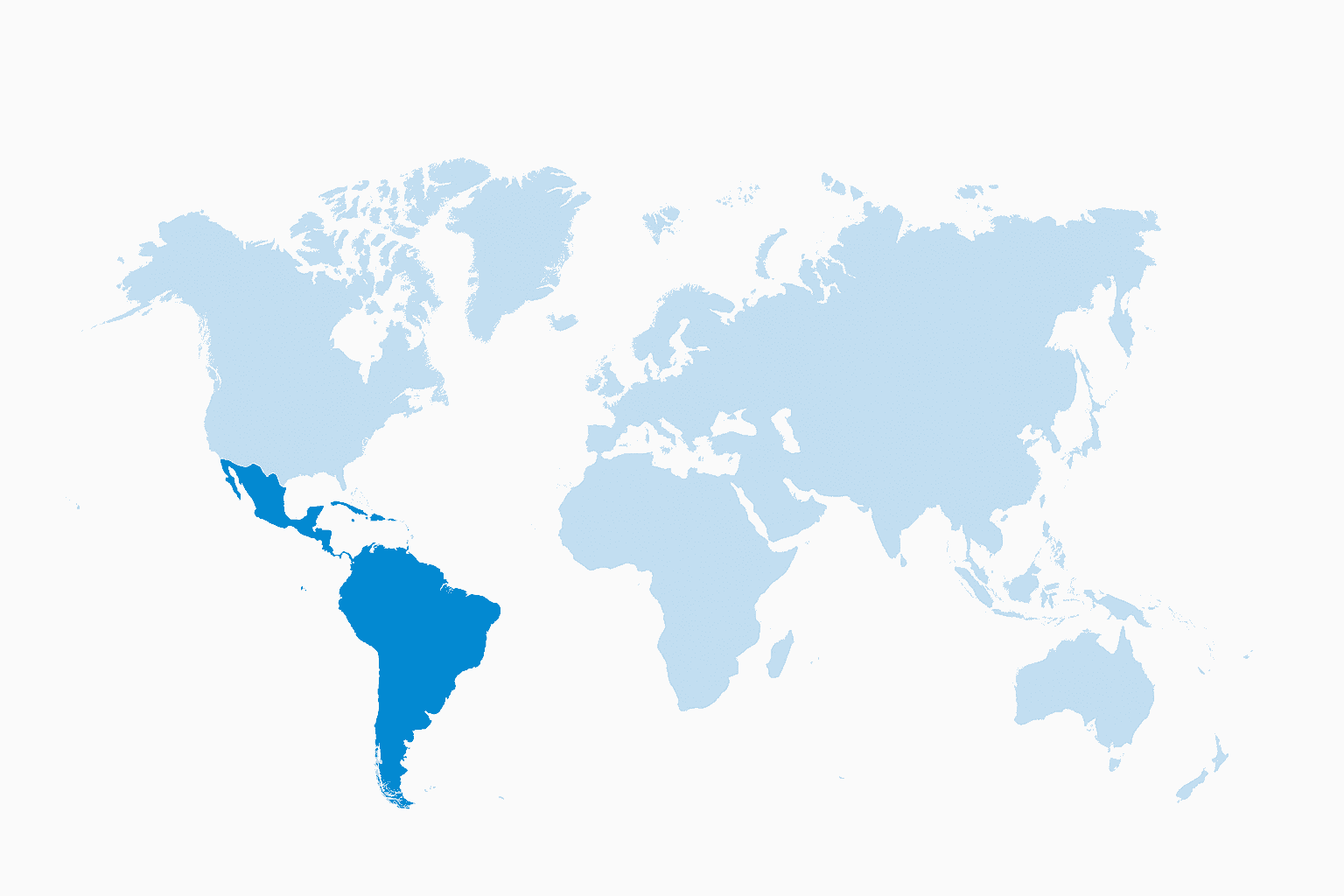 Mapa de presencia internacional
