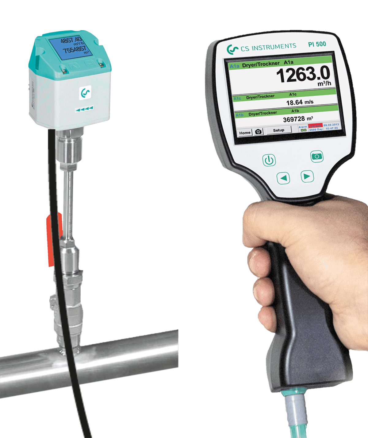 PI 500 – Medidor portátil multifunción para aire comprimido y gases